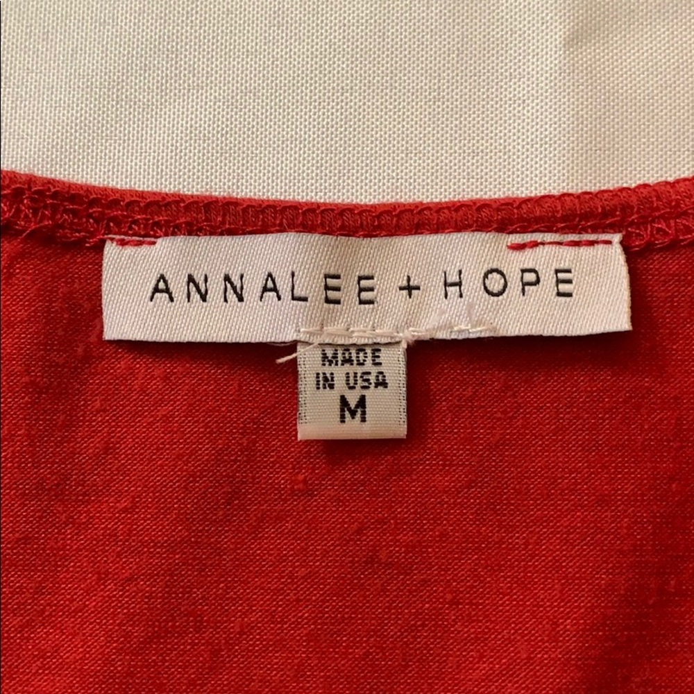 ANNALEE + HOPE Red Top - Picture 3 of 5